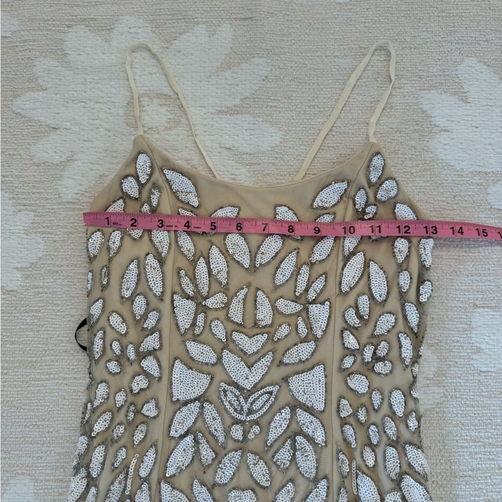 X by NBD Madeline Beaded/Sequin Mini Dress size 0 - Picture 11 of 15